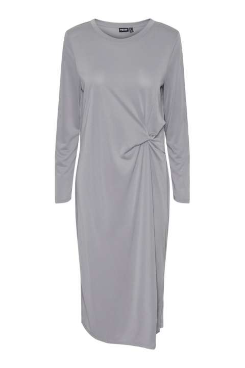 Priser på Pieces - Kjole - PC Anora Ls Midi Knot Dress Bc - Weathervane