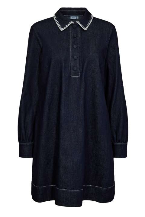 Priser på Nümph - NU Haven Dress - Dark Blue Denim