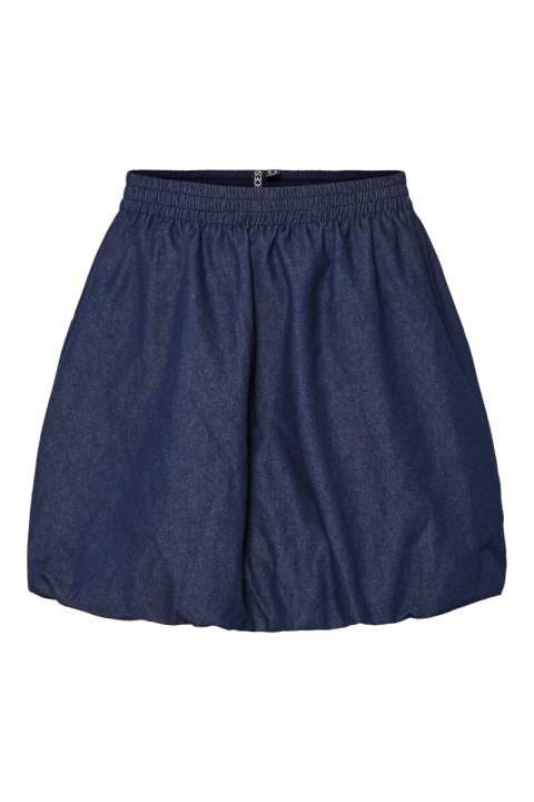 Priser på Pieces - Nederdel - PC Juliet Hw Short Balloon Skirt - Dark Blue Denim