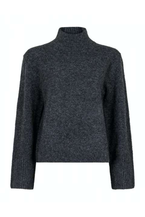 Priser på Neo Noir - Strik - Kiara Knit Blouse - Antracit