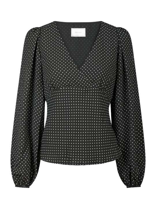 Priser på Neo Noir - Bluse - Jane Dot Blouse - Black