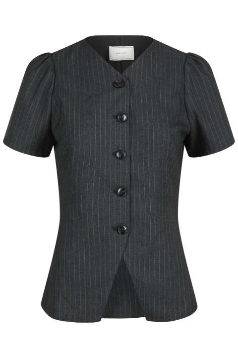 Priser på Neo Noir - Bluse - Jules Pinstripe Blouse - Antracit