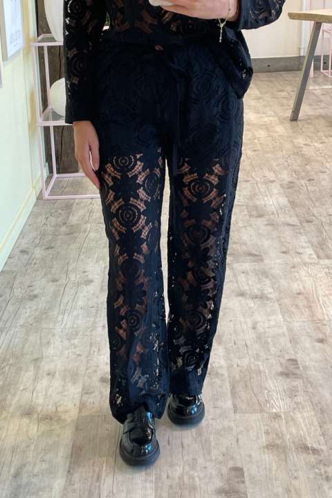 Priser på Continue - Bukser - Lis Lace - Black