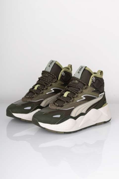 Priser på Puma - Sko - RS-X Hi - Gray Dark Olive/Vapor Gray