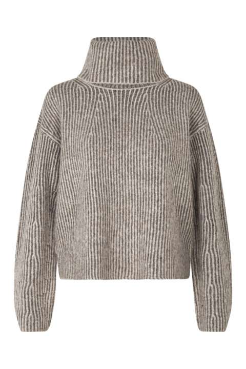 Priser på MbyM - Strik - Kemina-M - Taupe Oat Stripe