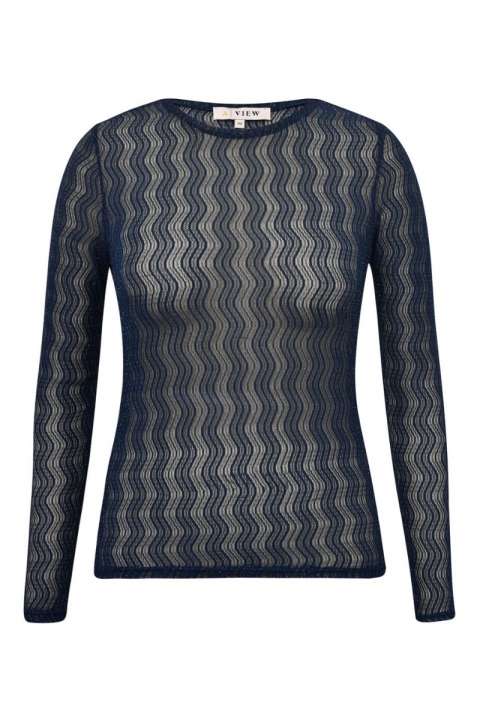 Priser på A-View - Bluse - Evalla Blouse - Navy