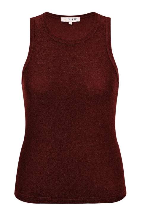 Priser på A-View - Top - Eva Tank Top - Black/red