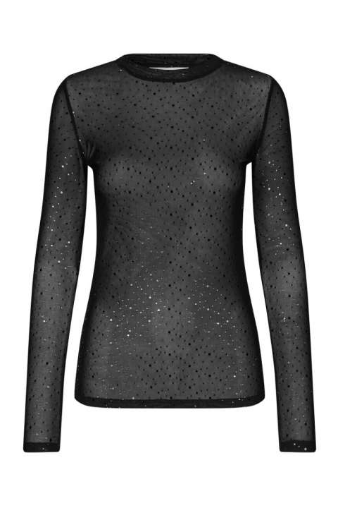 Priser på A-View - Bluse - Silke Foil Blouse - Black