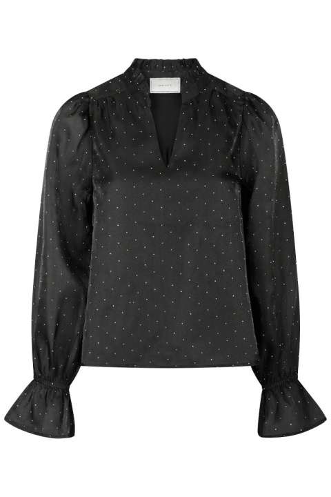 Priser på Neo Noir - Bluse - Amara Bedazzled Blouse - Black