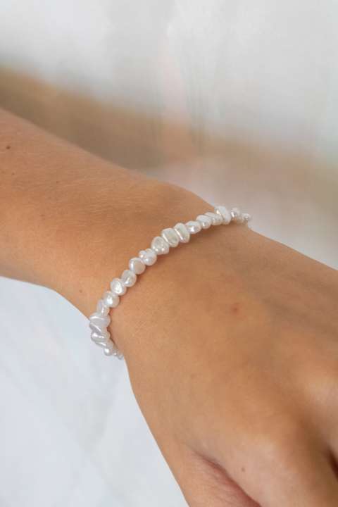 Priser på Lucky Lemon - Armbånd - Ines Pearl Brecelet - Pearl