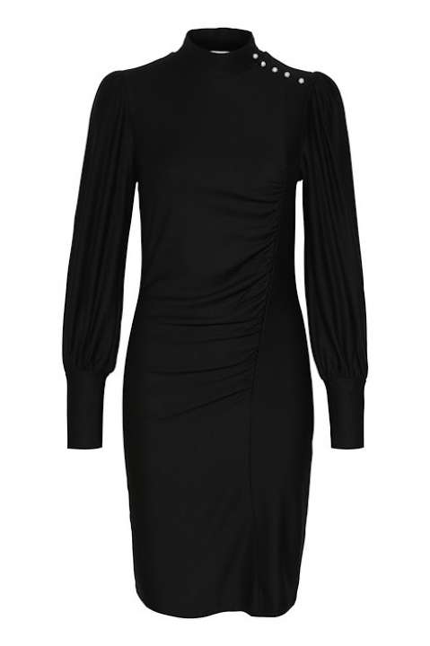 Priser på Gestuz - Kjole - RifaGZ Button Dress - Black/Pearl