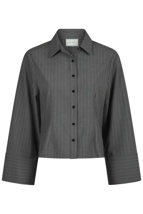 Priser på Neo Noir - Skjorte - Rosa Pinstripe Shirt - Grey