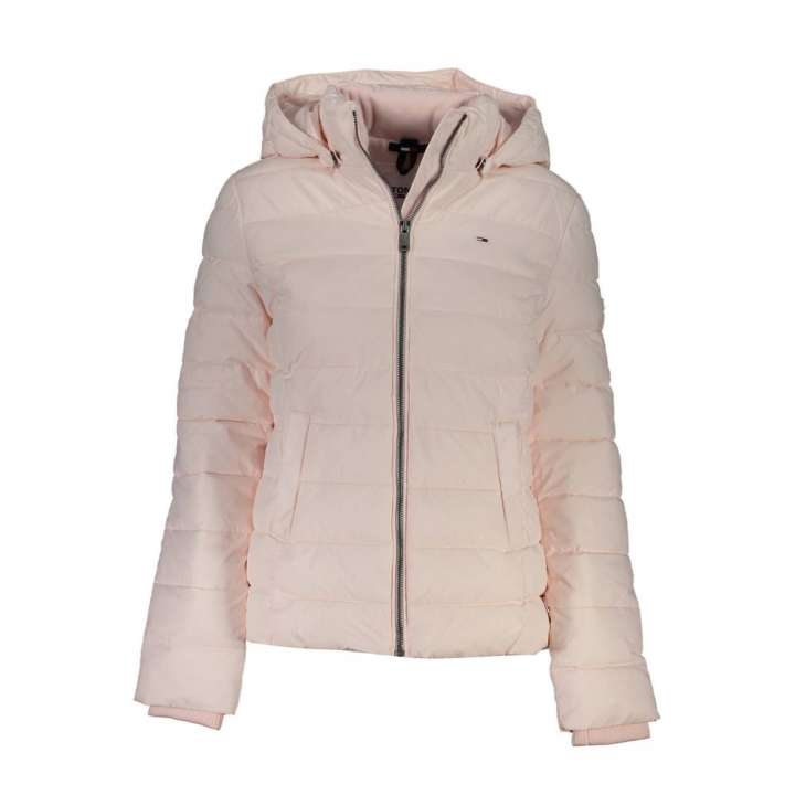 Priser på Tommy Hilfiger Chic Pink Long Sleeve Jacket with Removable Hood