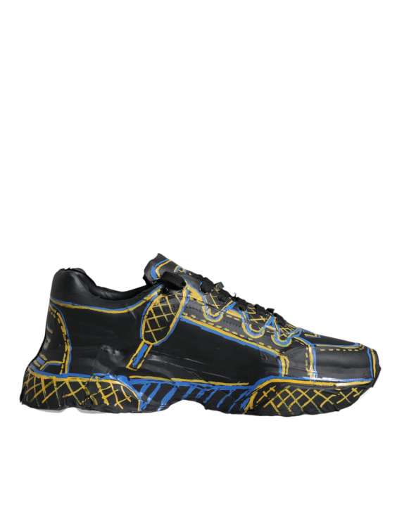 Priser på Dolce & Gabbana Multicolor Leather Daymaster Sneakers Shoes