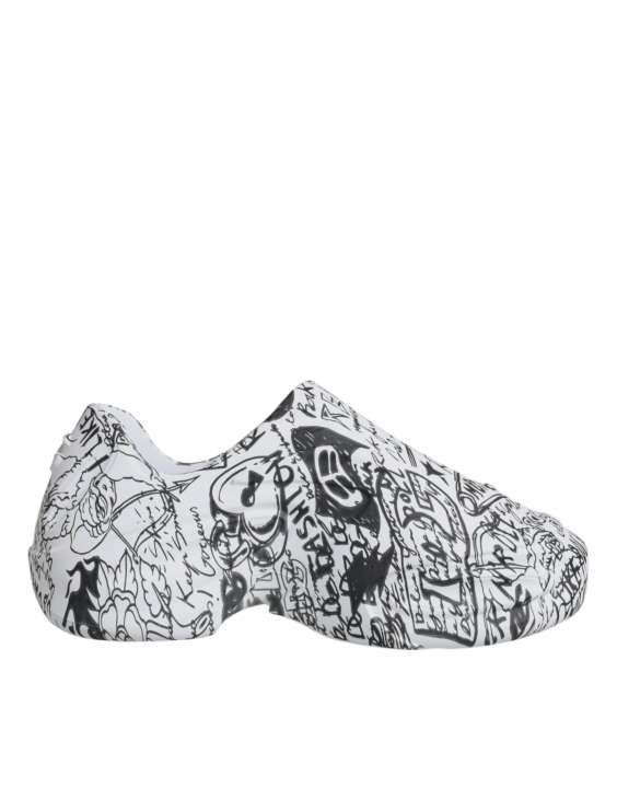 Priser på Dolce & Gabbana White Black Graffiti Daymaster Sneakers Shoes