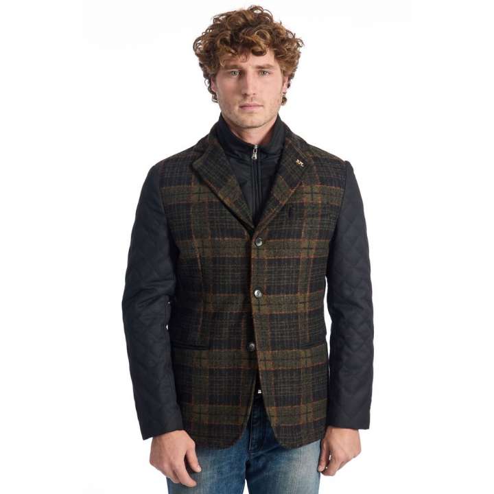 Priser på Roberto Pepe Luxury Brown Wool Jacket