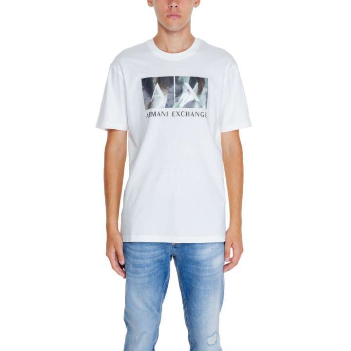 Priser på Armani Exchange White Cotton T-Shirt