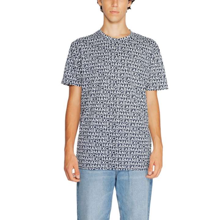 Priser på Armani Exchange Blue Cotton T-Shirt