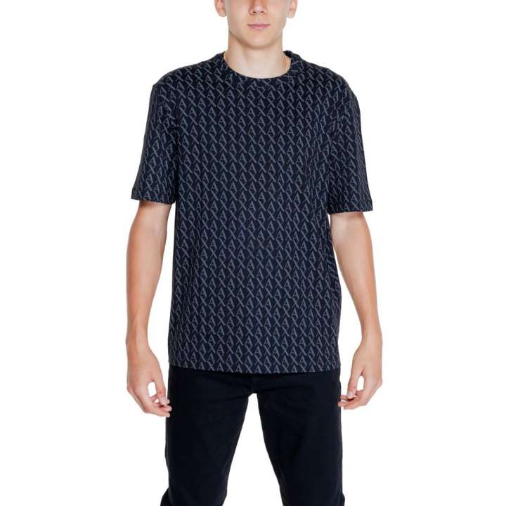 Priser på Armani Exchange Black Cotton T-Shirt