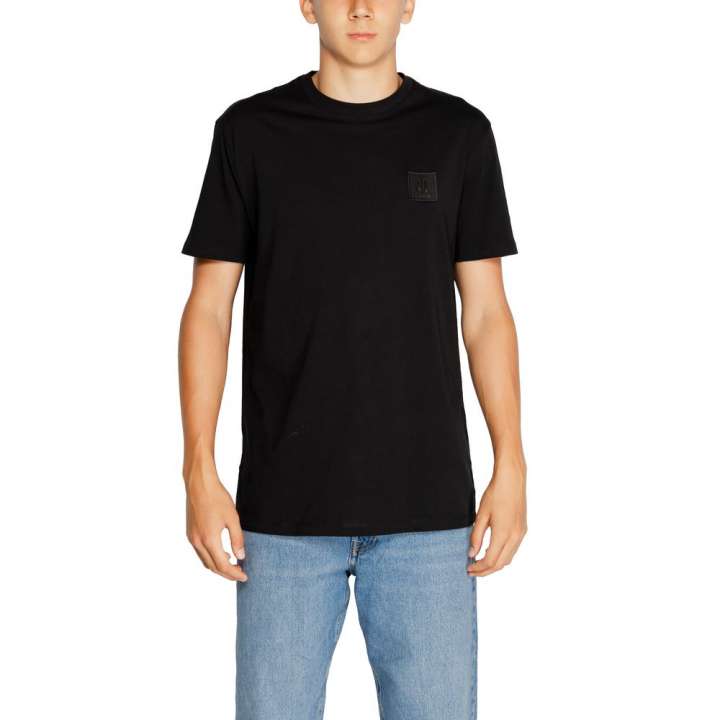 Priser på Armani Exchange Black Cotton T-Shirt