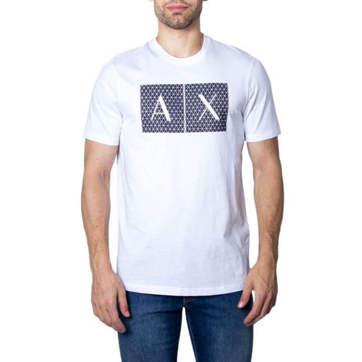 Priser på Armani Exchange White Cotton T-Shirt