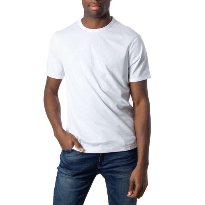 Priser på Armani Exchange White Cotton T-Shirt