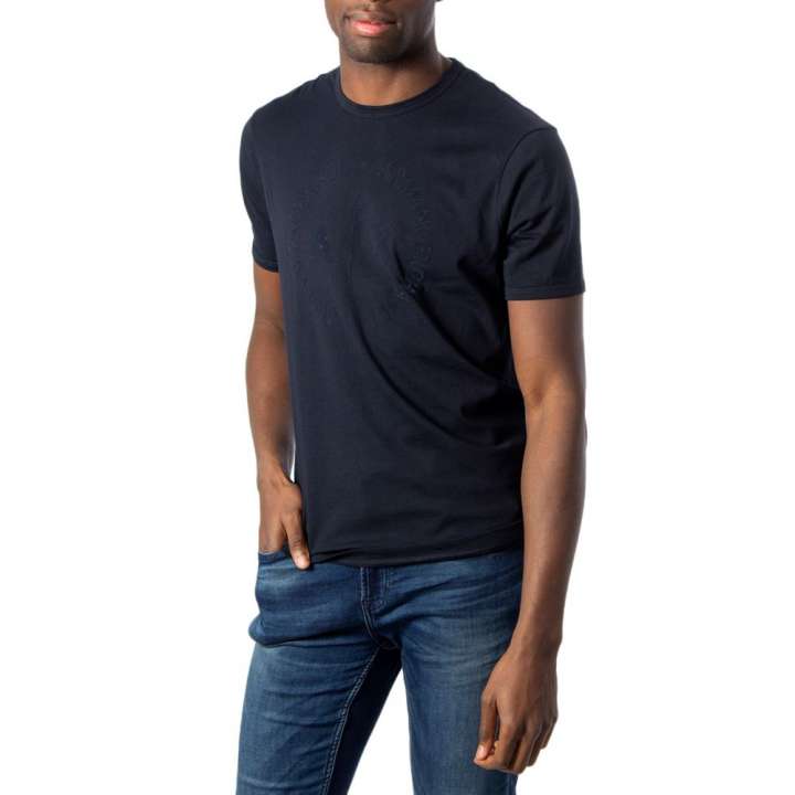 Priser på Armani Exchange Blue Cotton T-Shirt