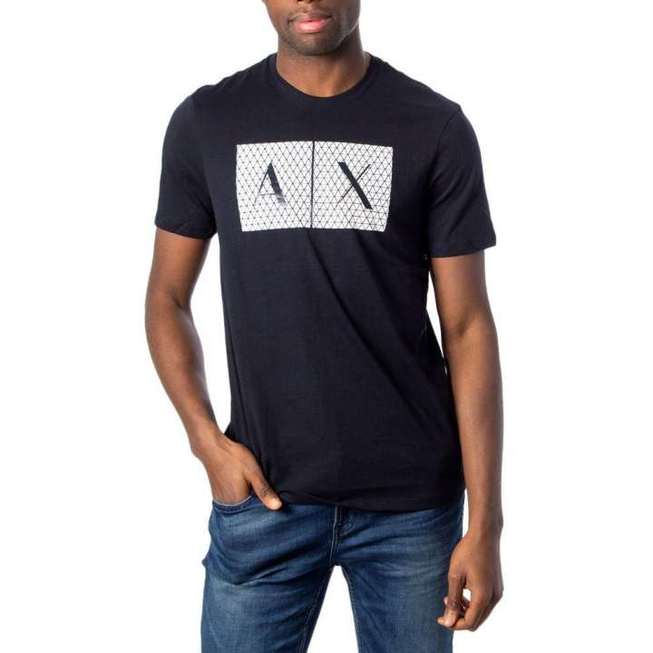 Priser på Armani Exchange Blue Cotton T-Shirt