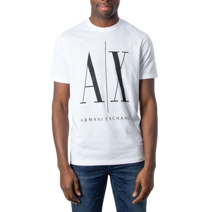 Priser på Armani Exchange White Cotton T-Shirt