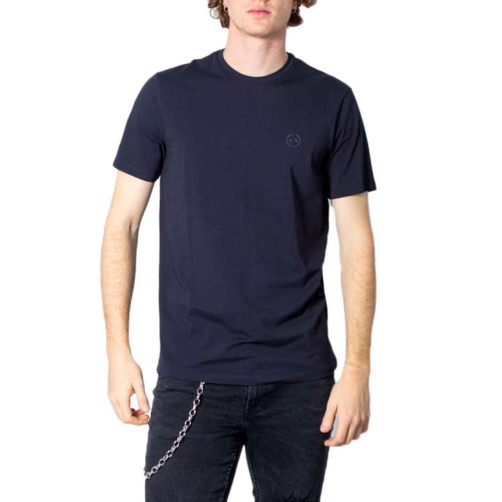 Priser på Armani Exchange Blue Cotton T-Shirt