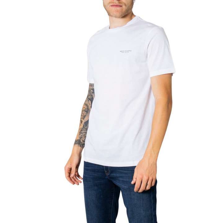 Priser på Armani Exchange White Cotton T-Shirt