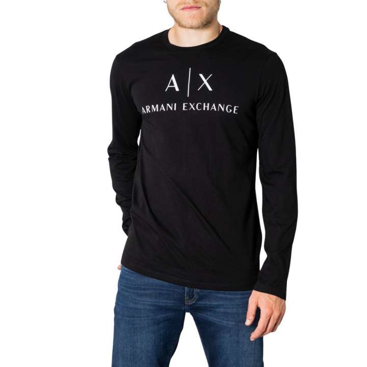 Priser på Armani Exchange Black Cotton Shirt