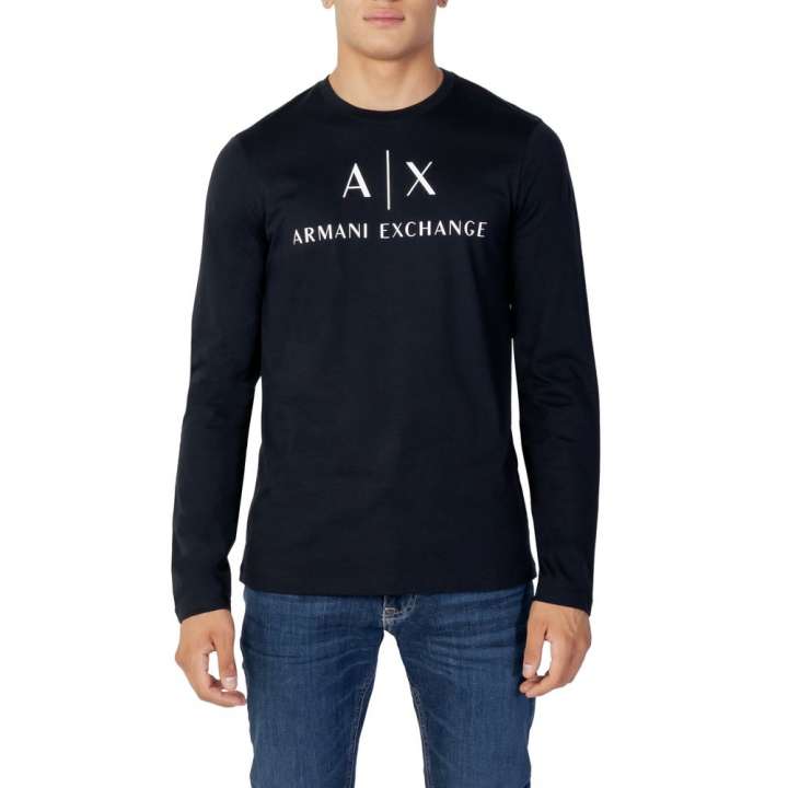 Priser på Armani Exchange Blue Cotton Shirt