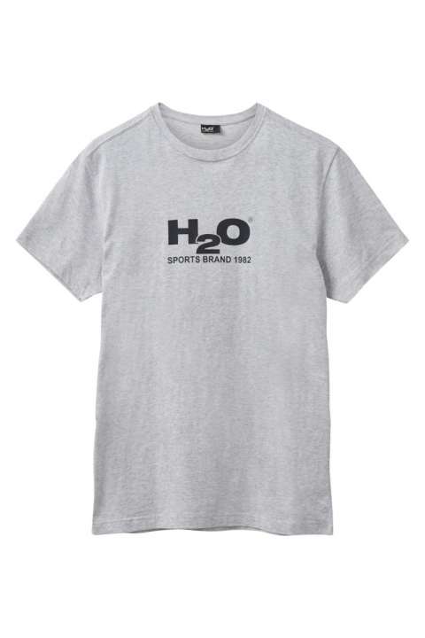 Priser på H2O - T-shirt - Logo Tee - Lt. Grey Mel/Black