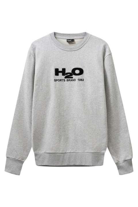 Priser på H2O - Sweatshirt - Logo Sweat O´neck - Lt. Grey Mel/Black