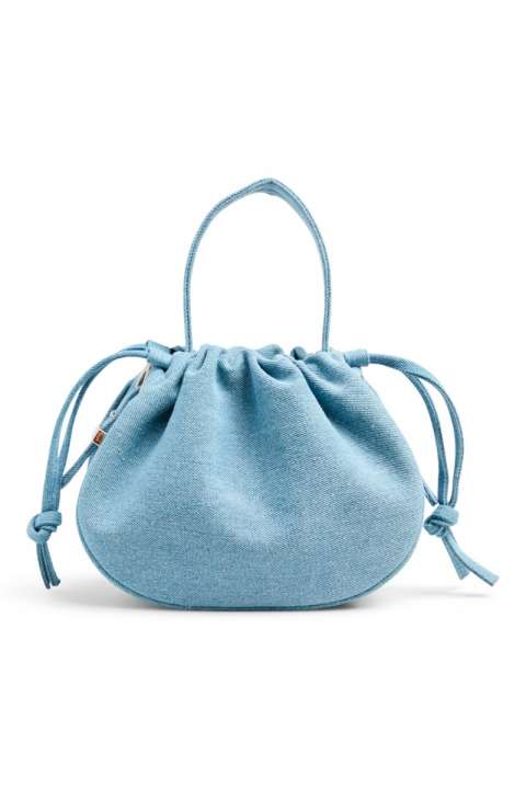 Priser på Pieces - Taske - Balloon Denim Bag - Light Blue Denim