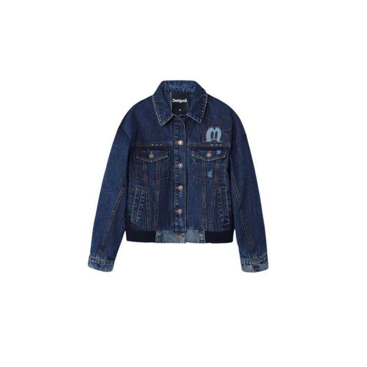 Priser på Desigual Blue Cotton Jackets & Coat