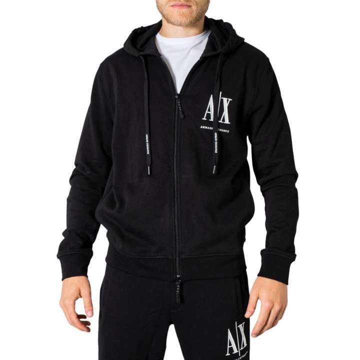 Priser på Armani Exchange Black Cotton Sweater