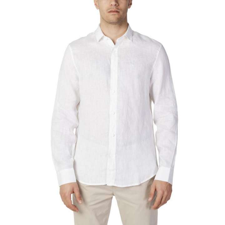 Priser på Armani Exchange White Linen Shirt