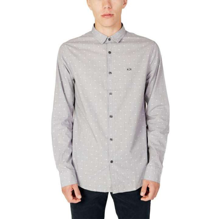 Priser på Armani Exchange Black Cotton Shirt