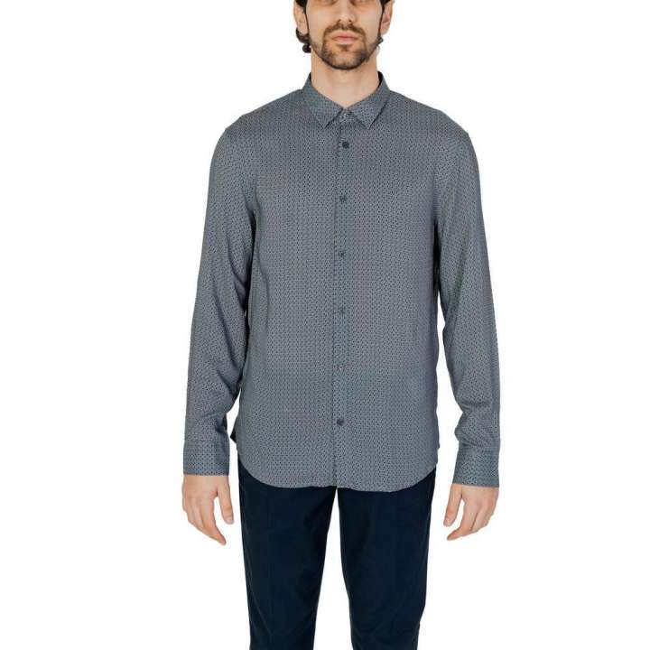 Priser på Armani Exchange Gray Viscose Shirt