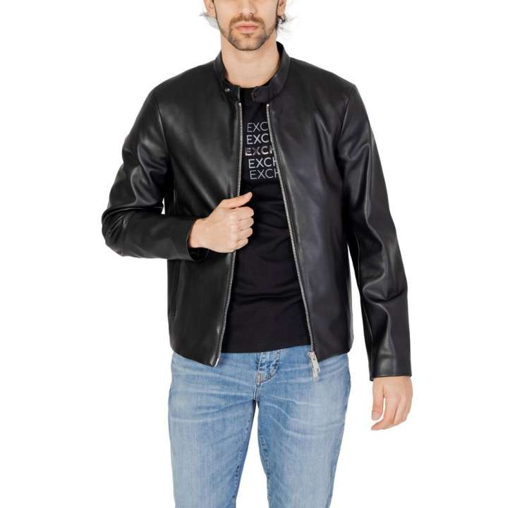 Priser på Armani Exchange Black Polyester Jacket