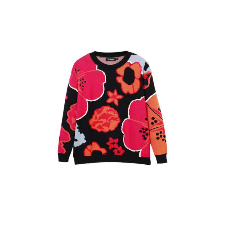 Priser på Desigual Black Viscose Sweater