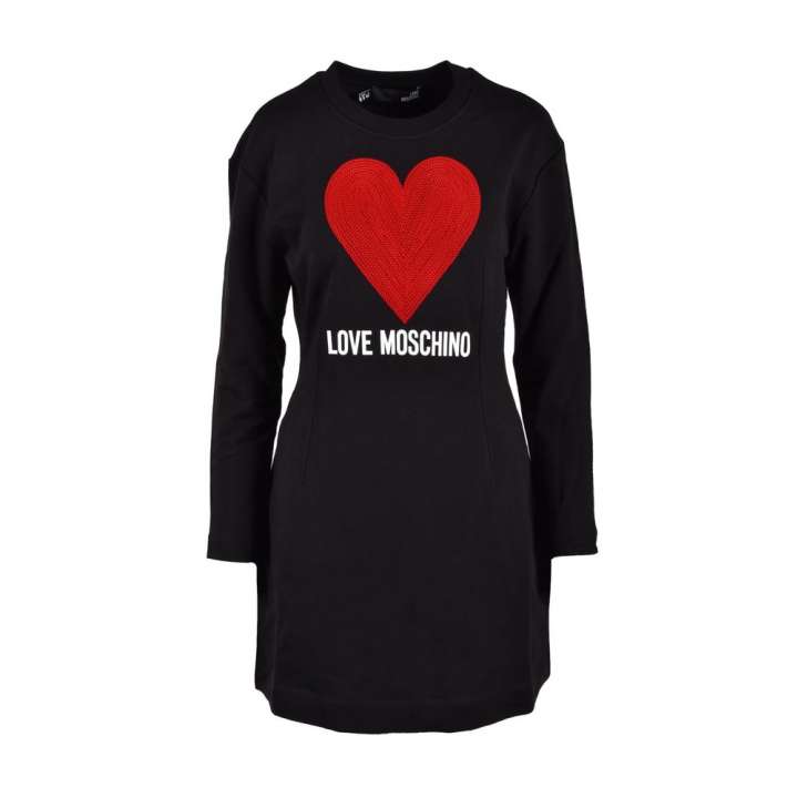 Priser på Love Moschino Black Cotton Dress