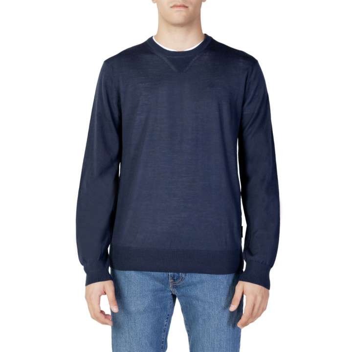 Priser på Armani Exchange Blue Wool Sweater