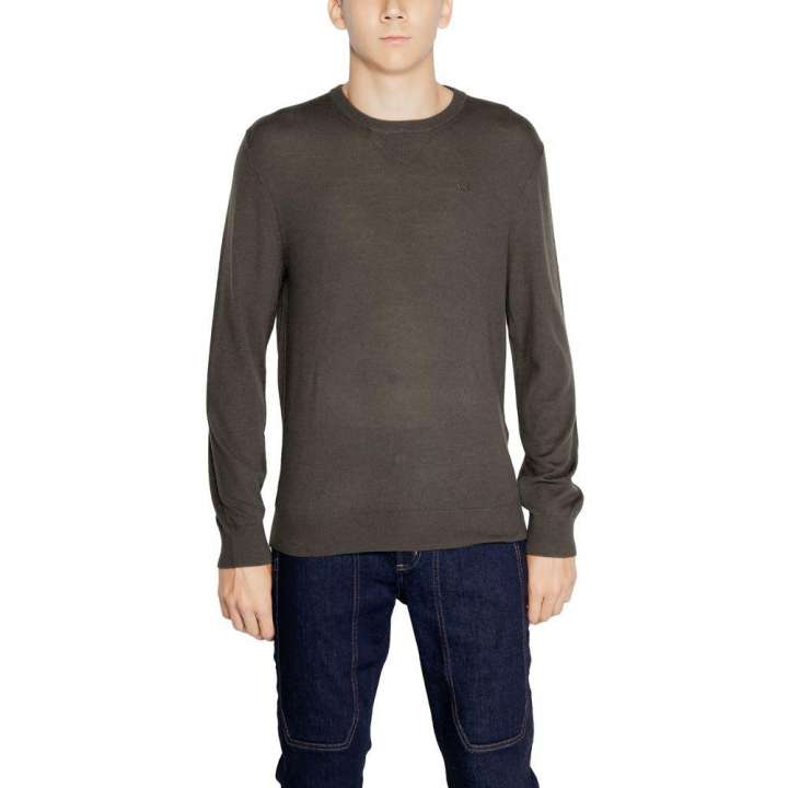 Priser på Armani Exchange Green Wool Sweater