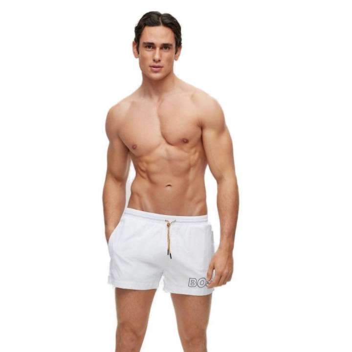 Priser på Hugo Boss White Polyamide Swimwear