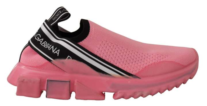 Priser på Dolce & Gabbana Chic Pink Sorrento Slip-On Sneakers