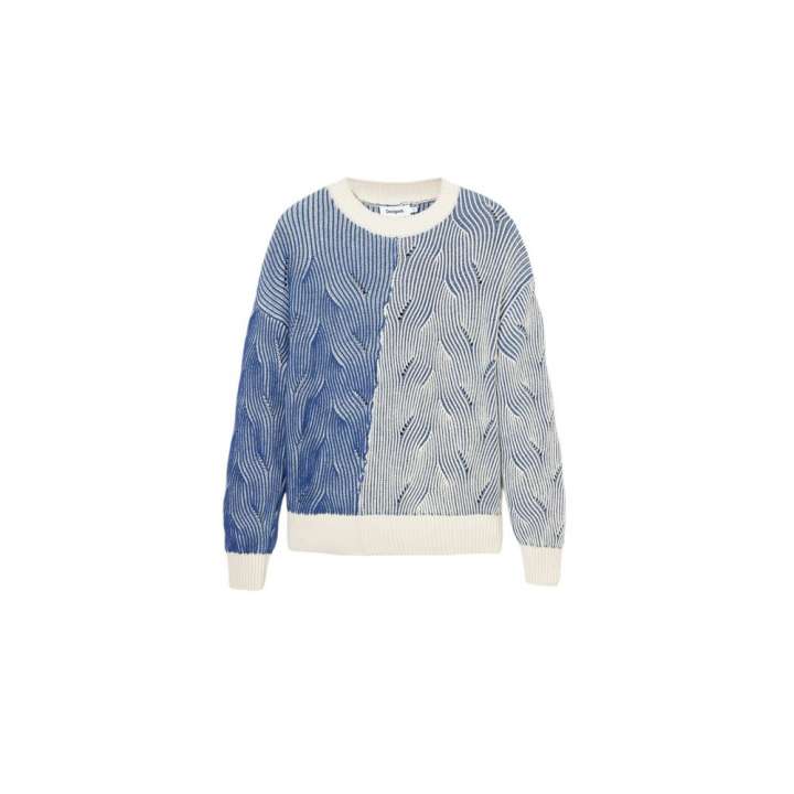 Priser på Desigual Blue Cotton Sweater