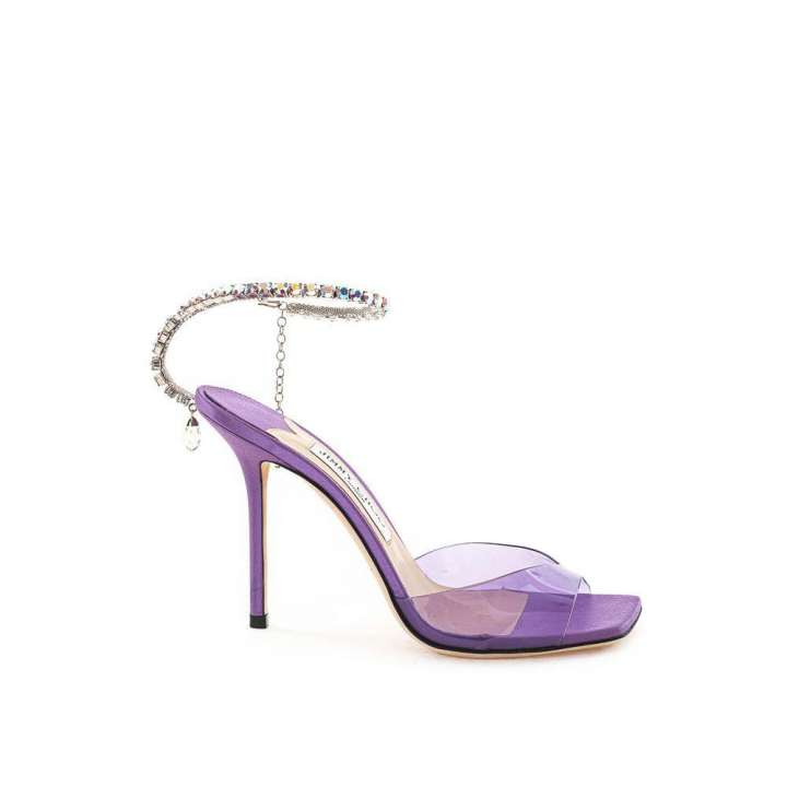 Priser på Jimmy Choo Purple Raso Sandaler